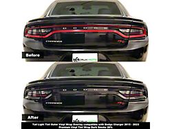 Crux Motorsports Lower Tail Light Tint; Light Smoke (15-23 Charger)