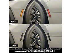 Crux Motorsports Reverse Light Tint; Dark Smoke (24-26 Mustang)
