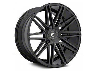 Curva Concepts C48 Gloss Black Wheel; Rear Only; 22x10.5; 25mm Offset (06-10 RWD Charger)