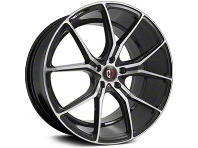 Curva Concepts C42 Gloss Black Machined Wheel; 20x8.5 (10-15 Camaro)