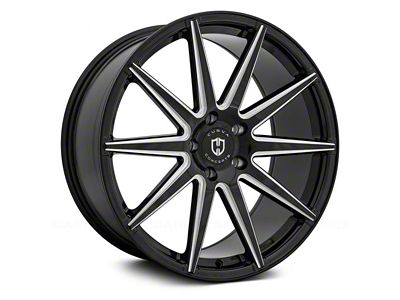 Curva Concepts C49 Gloss Black Milled Wheel; Rear Only; 20x10.5 (10-15 Camaro)