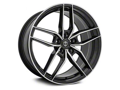 Curva Concepts CFF25 Gloss Black Machine Wheel; Rear Only; 20x10; 40mm Offset (10-15 Camaro)