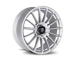 Curva Concepts CFF75 Silver Machined Face with Satin Lacquer Wheel; 19x8.5; 35mm Offset (10-14 Mustang)