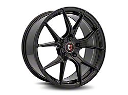 Curva Concepts C42 Gloss Black Wheel; Rear Only; 20x10; 38mm Offset (15-23 Mustang)