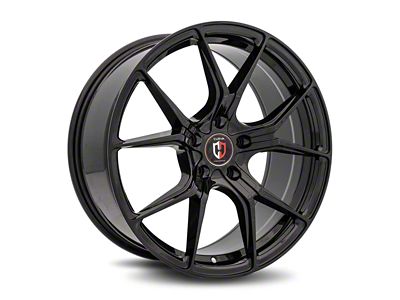 Curva Concepts C42 Gloss Black Wheel; 19x8.5; 35mm Offset (79-93 Mustang w/ 5-Lug Conversion)