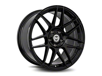 Curva Concepts CFF300 Gloss Black Wheel; 18x8.5; 35mm Offset (79-93 Mustang w/ 5-Lug Conversion)