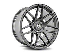 Curva Concepts CFF300 Gunmetal Wheel; 18x9.5; 35mm Offset (79-93 Mustang w/ 5-Lug Conversion)