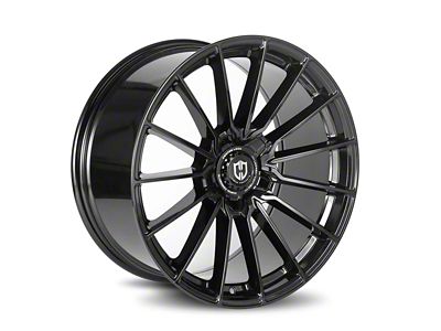 Curva Concepts CFF75 Gloss Black Wheel; 19x8.5; 35mm Offset (79-93 Mustang w/ 5-Lug Conversion)
