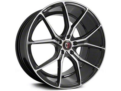 Curva Concepts C42 Gloss Black Machined Wheel; Rear Only; 20x10 (16-24 Camaro)
