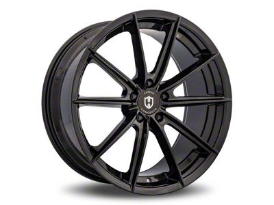 Curva Concepts C46 Gloss Black Wheel; Rear Only; 20x10.5; 35mm Offset (16-24 Camaro)