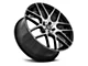 Curva Concepts C7 Gloss Black Machine Wheel; 20x8.5 (16-24 Camaro LS, LT)