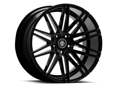 Curva Concepts C48 Gloss Black Wheel; 22x9; 15mm Offset (08-23 RWD Challenger, Excluding Widebody)