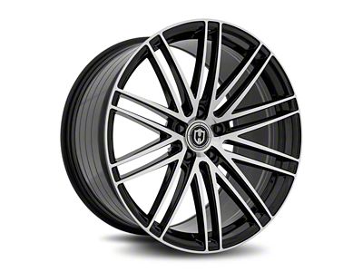 Curva Concepts CFF50 Gloss Black Machine Face Wheel; Rear Only; 20x10.5; 25mm Offset (08-23 RWD Challenger, Excluding Widebody)