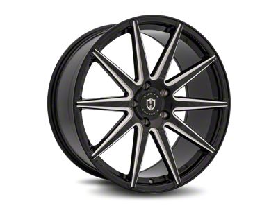 Curva Concepts C49 Gloss Black Milled Wheel; 22x9 (11-23 RWD Charger, Excluding Widebody)