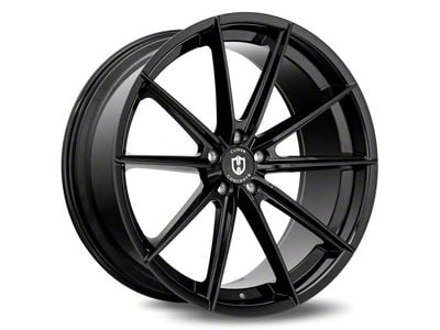 Curva Concepts CFF46 Gloss Black Wheel; Rear Only; 22x10.5 (11-23 RWD Charger, Excluding Widebody)