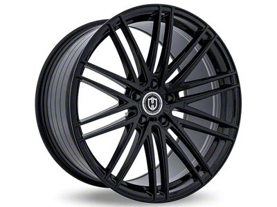 Curva Concepts CFF50 Gloss Black Wheel; Rear Only; 20x10.5; 25mm Offset (11-23 RWD Charger, Excluding Widebody)