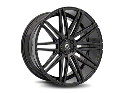Curva Concepts C48 Gloss Black Wheel; Front Only; 22x9; 28mm Offset (20-26 Corvette C8 Stingray)