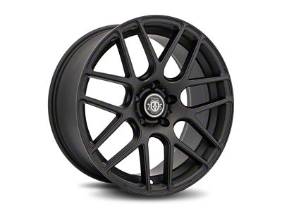 Curva Concepts C7 Matte Black Wheel; Front Only; 19x8.5; 20mm Offset (20-26 Corvette C8 Stingray)