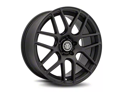 Curva Concepts C7 Matte Black Wheel; Front Only; 19x9.5; 40mm Offset (20-26 Corvette C8 Stingray)