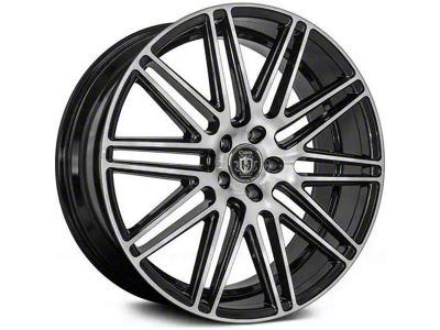 Curva Concepts C50 Gloss Black Machined Wheel; Rear Only; 22x10.5; 40mm Offset (21-26 Mustang Mach-E)