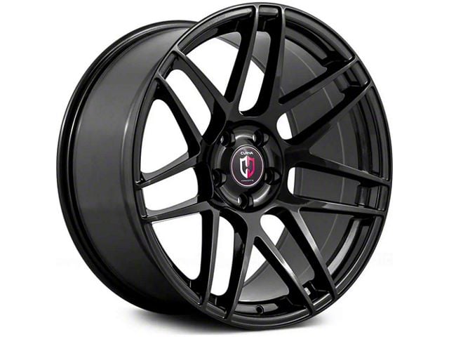 Curva Concepts C300 Gloss Black Wheel; 20x9.5 (15-23 Mustang GT, EcoBoost, V6)