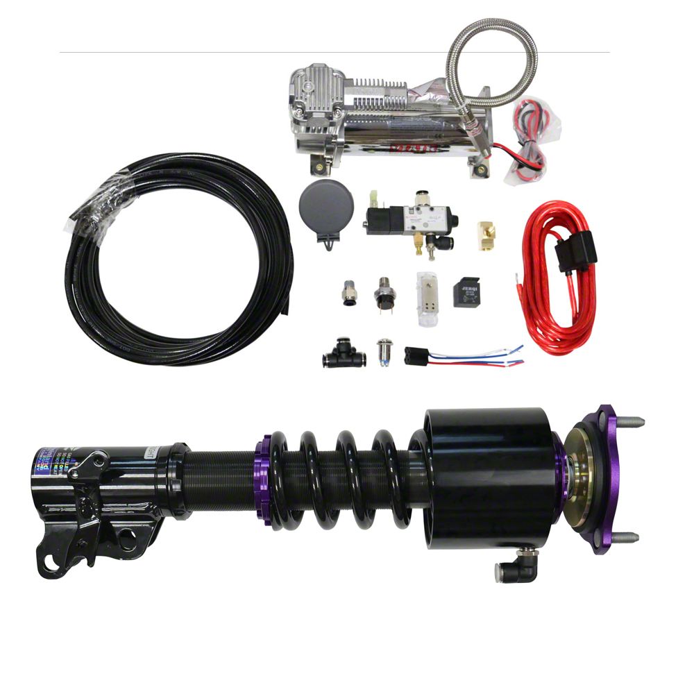 D2 Racing Charger RS Series Coil-Over Kit with Front Air Cups and Gold ...