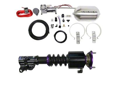 D2 Racing RS Series Coil-Over Kit with Front Air Cups and Silver Control System (06-10 RWD Charger)