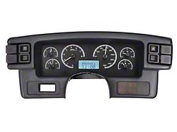 Dakota Digital VHX Instrument Gauge System; Black Alloy Face with White Display (87-89 Mustang)