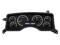 Dakota Digital VHX Instrument Gauge System; Black Alloy Face with White Display (90-93 Mustang)