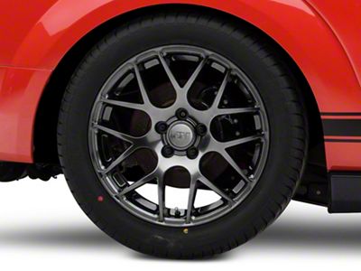 AMR Dark Stainless 4-Wheel Kit; 18x9; 30mm Offset (05-09 Mustang)