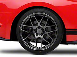 AMR Dark Stainless Wheel; Rear Only; 20x10; 48mm Offset (15-23 Mustang GT, EcoBoost, V6)