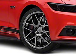 AMR Dark Stainless Wheel; 20x8.5; 30mm Offset (15-23 Mustang GT, EcoBoost, V6)