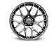 AMR Dark Stainless Wheel; 18x9 (15-23 Mustang EcoBoost w/o Performance Pack, V6)