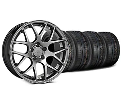 AMR Dark Stainless Wheel and NITTO INVO Tire Kit; 19x8.5 (05-14 Mustang)