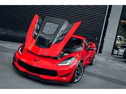 Darwin Pro Aero IMP Performance Hood; Double Sided Carbon Fiber (14-19 Corvette C7, Excluding ZR1)