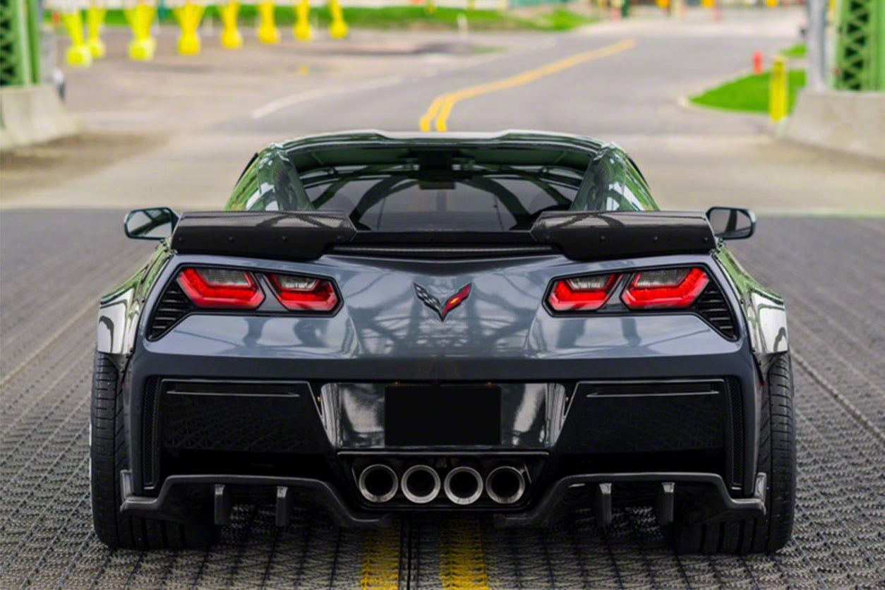 Darwin Pro Aero Corvette Rear Spoiler; Forged Carbon Fiber ...