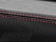 SpeedForm Premium Black Leather Dash Cover; Red Stitch (05-09 Mustang)
