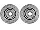 DBA 4000 Series XS Gold Cross Drilled and Slotted Rotors; Front Pair (11-14 Mustang GT w/ Performance Pack; 12-13 Mustang BOSS 302; 07-12 Mustang GT500)