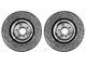 DBA 4000 Series XS Gold Cross Drilled and Slotted Rotors; Front Pair (13-14 Mustang GT500)
