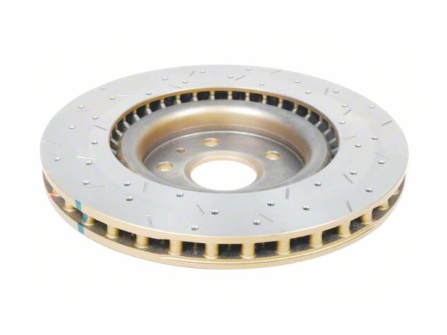 DBA 4000 Series XS Gold Cross Drilled and Slotted Rotor; Front (10-15 Camaro SS)