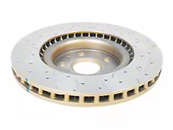 DBA 4000 Series XS Gold Cross Drilled and Slotted Rotor; Front (10-15 Camaro SS)