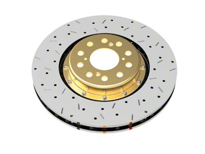DBA 5000 Series XS Cross Drilled and Slotted Rotor; Front (12-15 Camaro ZL1)