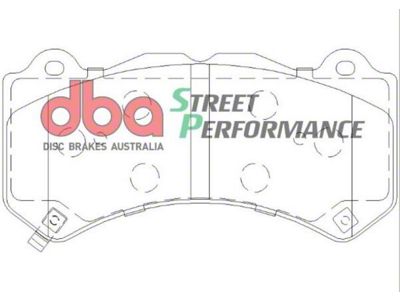 DBA Street Performance Semi-Metallic Carbon Fiber Brake Pads; Front Pair (12-15 Camaro ZL1; 17-24 Camaro SS w/ 6-Piston Front Calipers)