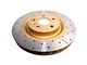 DBA Street Series XGold Cross Drilled and Slotted Rotor; Front (10-15 Camaro SS)