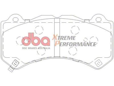 DBA Xtreme Performance Semi-Metallic Carbon Fiber Brake Pads; Front Pair (12-15 Camaro ZL1; 17-24 Camaro SS w/ 6-Piston Front Calipers)
