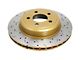 DBA 4000 Series XS Gold Cross Drilled and Slotted Rotor; Rear (09-16 Challenger R/T, R/T Plus; 15-23 Challenger SRT 392, SRT Hellcat)