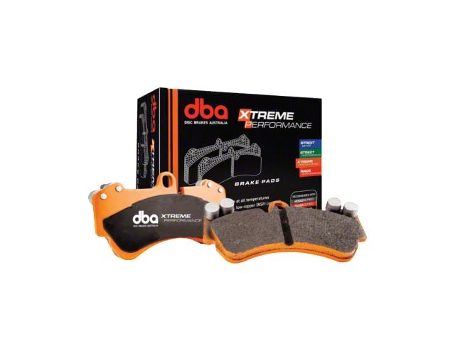 DBA Xtreme Performance Semi-Metallic Carbon Fiber Brake Pads; Rear Pair (08-23 Challenger SRT8, SRT Demon, SRT Hellcat)