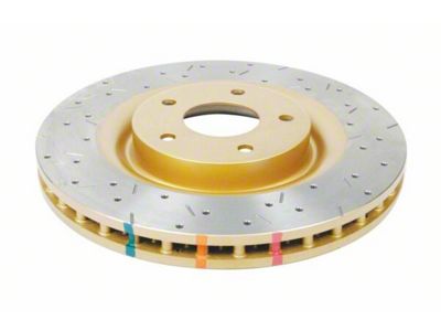 DBA 4000 Series XS Cross Drilled and Slotted Rotor; Front (05-09 Corvette C6 w/ Z51 Brake Package; 10-11 Corvette C6 Base w/ MagneRide; 12-13 Corvette C6 Base w/ Heavy Duty Brake Package)
