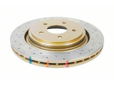 DBA 4000 Series XS Cross Drilled and Slotted Rotor; Rear (05-09 Corvette C6 w/ Z51 Brake Package; 10-11 Corvette C6 Base w/ MagneRide; 12-13 Corvette C6 Base w/ Heavy Duty Brake Package)