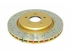 DBA 4000 Series XS Cross Drilled and Slotted Rotor; Rear (06-13 Corvette C6 427, Grand Sport, Z06 w/o Z07 Brake Package)